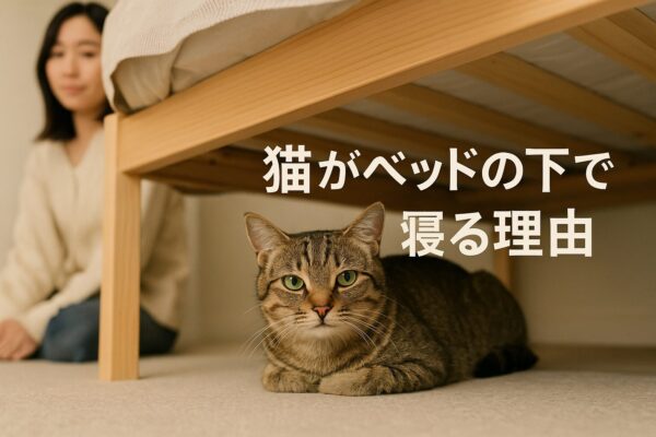 猫がベットの下で寝る理由とは？安心と本能の関係について解説