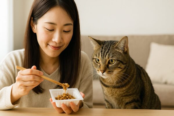 猫に納豆を食べさせてもいいですか?