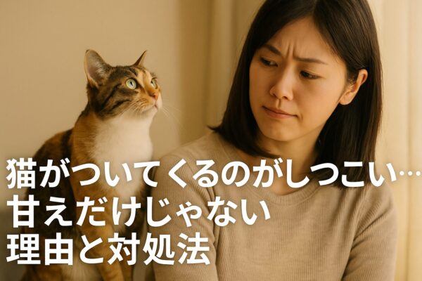 猫がついてくるのがしつこい…甘えだけじゃない理由と対処法