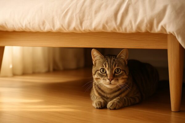 猫がベッドの下にいるのはなぜですか？