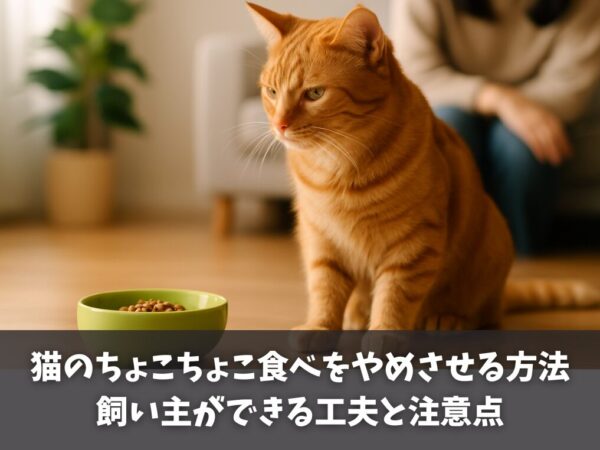 猫のちょこちょこ食べをやめさせる方法は？飼い主ができる工夫と注意点