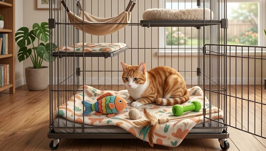 猫のケージにおもちゃを入れるメリットと安全な選び方を解説