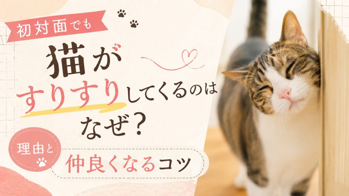 初対面でも猫がすりすりしてくるのはなぜ？理由と仲良くなるコツ