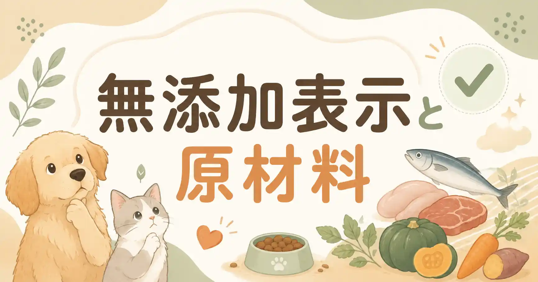 犬猫生活の無添加表示は怪しい？作り方と原材料のルール