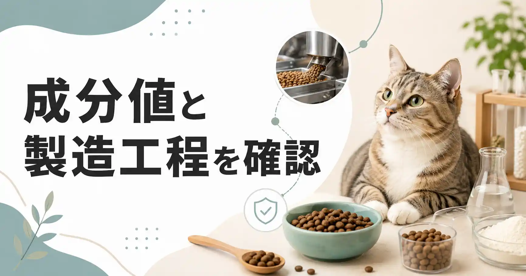 グランツキャットフードの成分値と製造工程の安全性を確認
